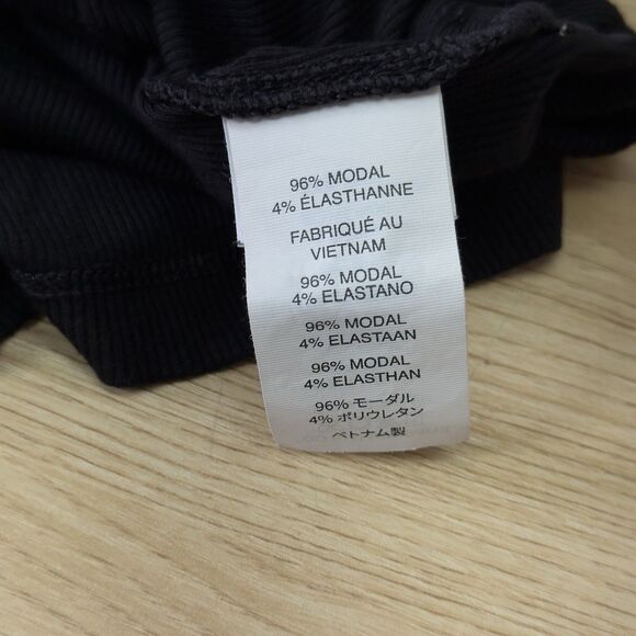 Vuori Torrey Romper Black Ribbed Drawstring Tank One Piece Womens Small - Picture 7 of 12